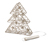 Vianočný stromček s LED, zlatý