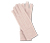 Pletené rukavice s vrkočovým vzorom, ružové