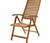 Skladacia stolička z kvalitného tíkového dreva