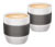 Šálky na caffè crema mini Edition, sivé, 2 ks