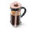 Kanvica french press 300 ml, metalická ružová