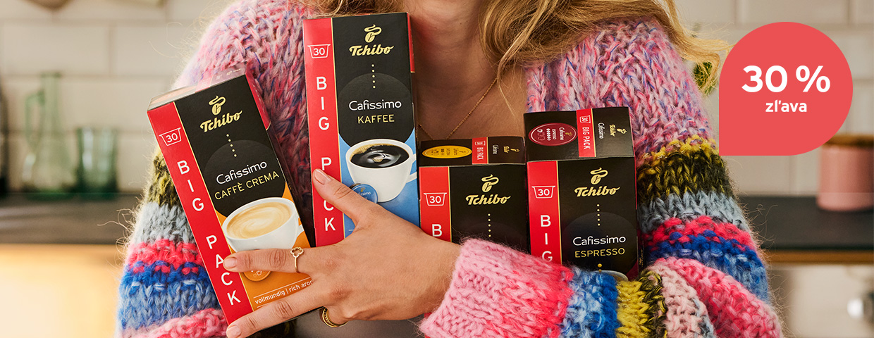 Cafissimo Kaffeekapseln auf einem Küchentresen