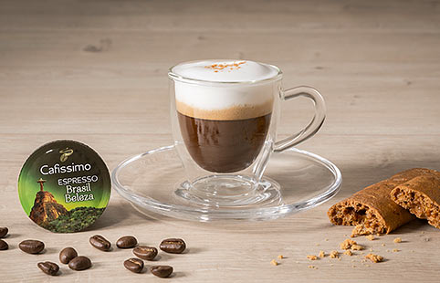 Perníkové espresso macchiato