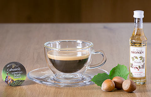 Dvojité orieškové espresso